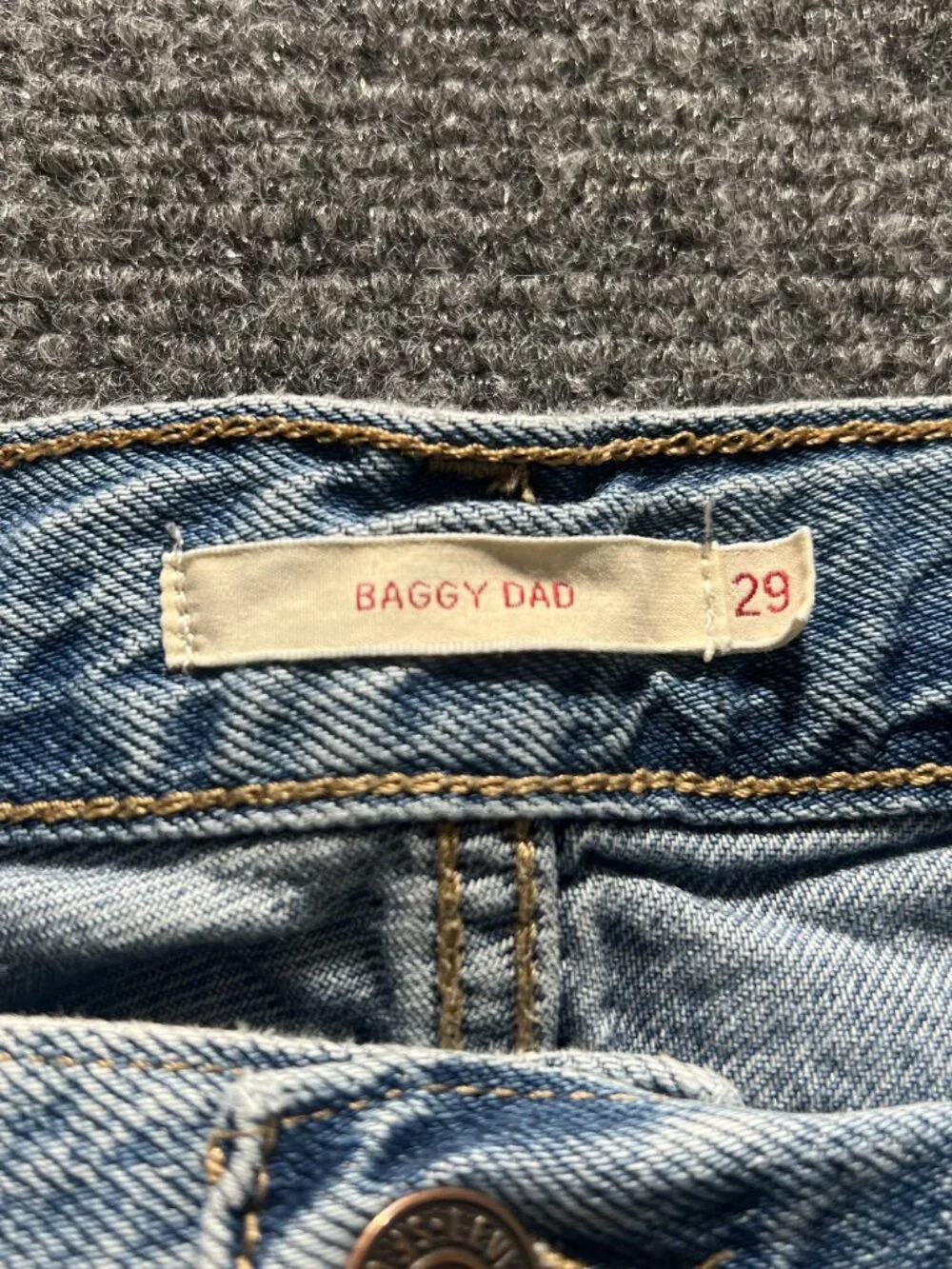 Levi's Baggy Dad Jeans Womens 29 Light Blue Wide-Leg Denim
